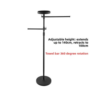 <span class=keywords><strong>Porte</strong></span>-serviettes sur pied en acier inoxydable brossé, design moderne et minimaliste, accessoires <span class=keywords><strong>de</strong></span> salle <span class=keywords><strong>de</strong></span> bain robustes, support <span class=keywords><strong>de</strong></span> serviettes autoportant - Product Image 6