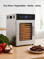 10-laags roestvrijstalen elektrische dehydrator voor voedselverwerking, multifunctioneel commercieel gebruik