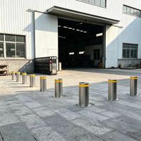 Bollard Anti-Berat Tahan Lama dari Baja Tahan Karat dengan Aktuator Hidrolik, Reflektif, Kelas Teknisi, Perlindungan IP68, Ketahanan Benturan M65