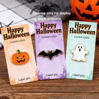 Fabricant vente en gros personnalisable nouveaux styles insigne d'Halloween épinglettes en émail dur pour vêtements chapeaux accessoires