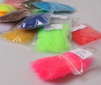 Serti Slinky Fiber Flash Synthétique Streamer Fibres Mouche Attachant Matériel pour Minnow Streamer Bucktail Jig Mouches Truite Leurre