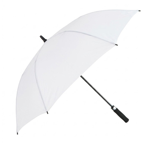 Paraguas de golf blanco de 62 pulgadas con estampado de mariposas, apertura manual, de nailon, recto, para protección contra el sol y la lluvia. - Product Image 6