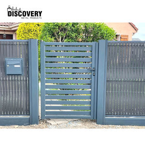 Petite porte en aluminium noire personnalisée aux normes européennes à <span class=keywords><strong>prix</strong></span> d'usine pour villa, jardin et cour - Product Image 3