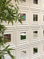 Vente chaude, panneau mural 3D en PVC diamant, design miroir, décoration intérieure moderne, décoration de la maison, panneau mural 3D en PVC, 50*50mm