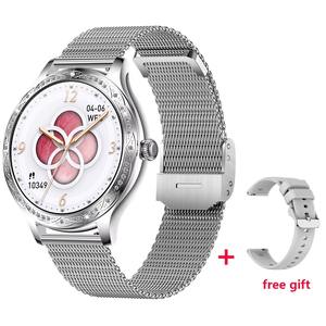 Drioshipping Montre avec Diamant 1.27 pouces BT Call IP67 Étanche Santé des Femmes Fréquence Cardiaque Pression Artérielle Reloj Smartwatch - Product Image 3