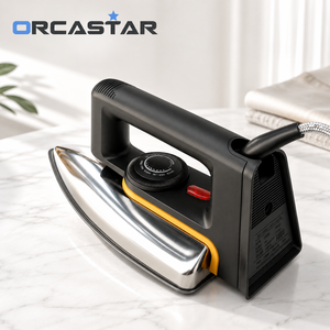 ORCASTAR <span class=keywords><strong>Ferro</strong></span> da Stiro Elettrico Portatile <span class=keywords><strong>a</strong></span> Secco in Acciaio Inossidabile, Mini <span class=keywords><strong>Ferro</strong></span> da Viaggio Senza Acqua per Uso Domestico e Alberghiero - Product Image 1
