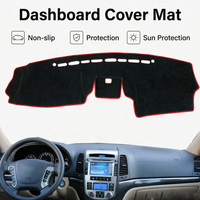 Für Hyundai Santa Fe 2007-2012 Auto Mittelkonsole Armaturenbrett-Abdeckung Sonnenschutzmatte Rutschfeste Sicherheits-Fahrmatte