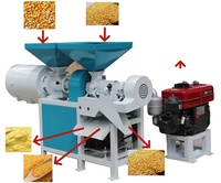 Ensemble complet de moulins à semoule de semoule de maïs broyage de maïs éplucheur de balle de maïs machine à moudre la farine à bas prix