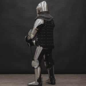 Ensemble d'armure traditionnelle 3D en acier massif, moulé à la main, pour costume médiéval HMB SCA, reconstitution historique, objet de collection - Product Image 4