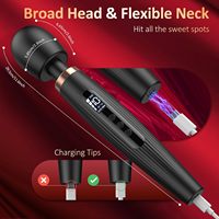 OEM Handmassagestab Vibrator AV-Stab Weicher Hautmassager Masturbations-Sexspielzeug mit Monitor USB Aufladbar Wasserdicht