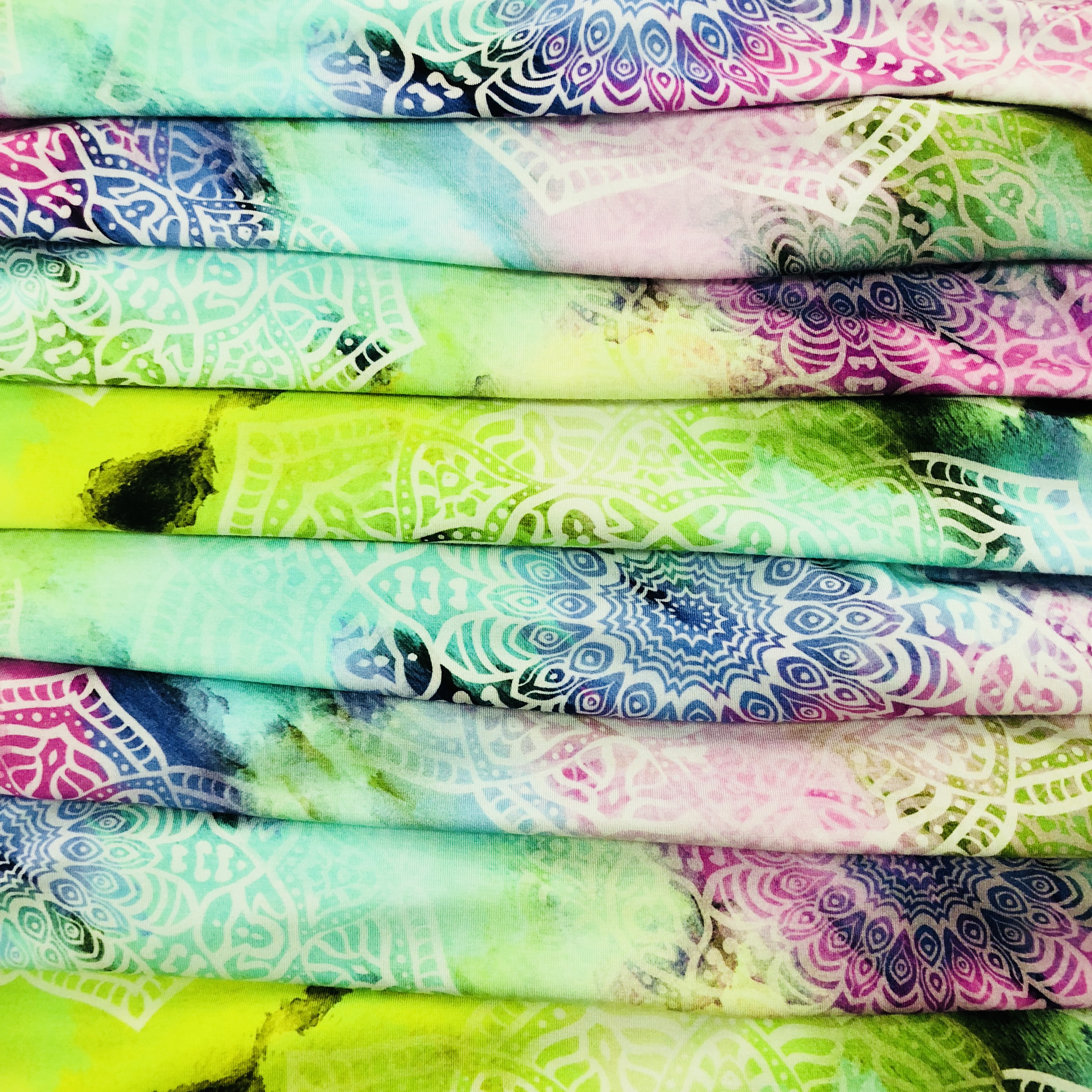 Поставщик бамбуковой ткани, пользовательская печать, красочный узор, трикотажная Бамбуковая ткань из волокна и спандекса