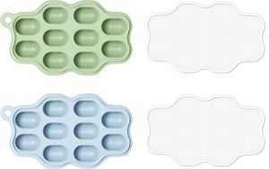 Bac à glaçons en silicone sans BPA à 10 cavités pour la congélation des aliments et la fabrication de bâtonnets glacés - Product Image 1