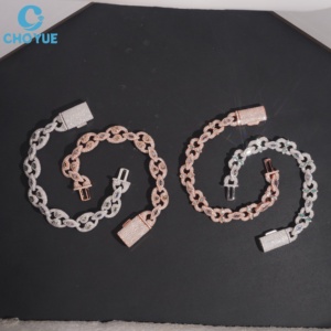 Eyes - Cadena Cubana de Lujo para Mujer, Chapada en Rodio, Certificada por GRA, Plata 925, Antideslustre, Joyería al por Mayor para Fiestas - Product Image 2