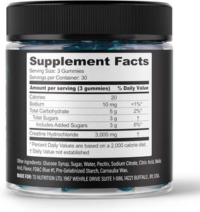 Gummies de créatine monohydrate en marque privée OEM, gummies pré-entraînement pour la croissance musculaire, pilules - Product Image 5