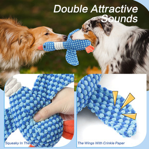Jouet interactif pour animaux de compagnie de taille moyenne et grande, écologique, durable, avec sons et fonction de nettoyage des dents, pour chiens, intérieur et extérieur - Product Image 5