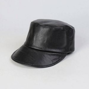Nouvelle Arrivée Automne Hiver Femme Chapeau Plat en Cuir PU Tendance Mode Décontracté Couleur Unie Casquette de Baseball Pliable - Product Image 2