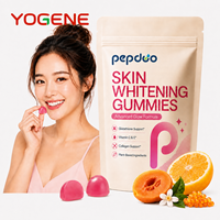 Gummies de beauté au glutathion pour éclaircir la peau, soutien antioxydant, complément à base de plantes avec vitamines C, E et collagène