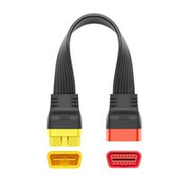 Cable de Extensión OBD2 Universal de 16 Pines, Conector Plano Macho a Hembra para Herramienta de Diagnóstico de Automóviles Launch X431 Thinkdiag Easydiag