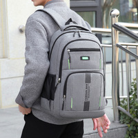 Sac à dos d'étudiant décontracté pour ordinateur portable, sac à dos de voyage imperméable pour le sport en plein air, unisexe, pour le bureau, avec fermeture éclair