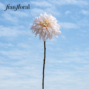 FONG IAN Nouvelle Arrivée Automne Fleurs Artificielles Grandes <span class=keywords><strong>Dahlia</strong></span> Effet Naturel <span class=keywords><strong>Café</strong></span> au Lait pour Décoration Mariage Saint-Valentin - Product Image 5