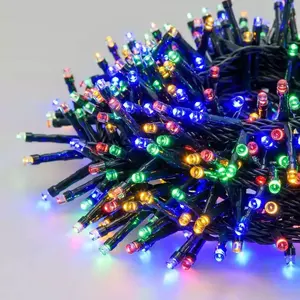 Noel ışıkları açık led havai fişek küme ışıkları yılbaşı ağacı ışıkları ile rgb 8 modları su geçirmez veranda için