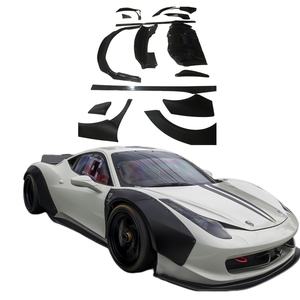 <span class=keywords><strong>Ferrari</strong></span> 458 Italia ve örümcek için LB performans tarzı yarım karbon Fiber geniş gövde kiti için - Product Image 1