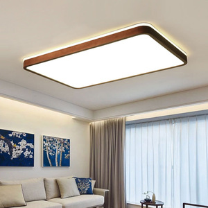 Lámpara de Techo de Madera de Nogal de Estilo Chino, Moderna y Sencilla, con LED, para Sala de Estar o Dormitorio - Product Image 2