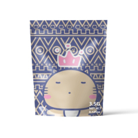 Petit emballage de pochette zip-lock de bonbons comestibles anti-odeur de 1g 3.5g 7g avec impression personnalisée sac d'emballage alimentaire en mylar pour collation