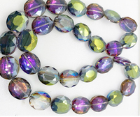 20*24mm perles d'oeil de taureau bricolage matériel de bijoux coloré Transparent facettes lâche carreaux perles de verre en cristal pour la fabrication de bijoux