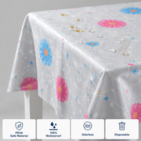 Nappe en film plastique PEVA écologique, jetable, imperméable, facile à nettoyer, et films de protection pour la maison