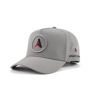 Gorra de Béisbol Personalizada de 5 Paneles para <span class=keywords><strong>Hombre</strong></span>, Dos Tonos, Logotipo Bordado en 3D, Perforaciones Cortadas con Láser, Impermeable, para <span class=keywords><strong>Surf</strong></span> y Deportes - Product Image 1