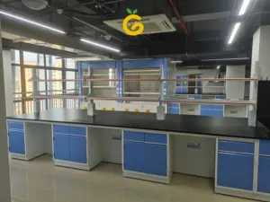 Laboratorio banco di lavoro su misura resistenza chimica mobili da laboratorio per la scuola