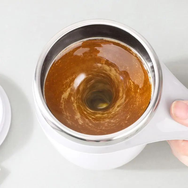 جديد أواني الشرب الذكية الفولاذ المقاوم للصدأ الكهربائية المغناطيسي التلقائي خلط سلسلة فنجان القهوة الذاتي اثارة كوب القهوة