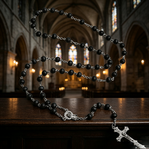 Blanco La San Judas Rojos Niños avec San Benito, en gros, de roses aux tons terreux, Israël, chapelet catholique haut de gamme - Product Image 4