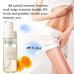 Влагалищный Ph баланс Yoni мыть Одуванчик корень алоэ Антибактериальный очищающий женский гигиенический уход интимный влагалищный пенный гель для мытья - Product Image 3