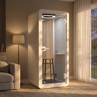 Cabine insonorisée pour exposition, cabine téléphonique silencieuse, pod téléphonique pour conversations avec flux d'air, cabine individuelle CE