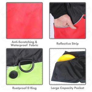 Pantalones reflectantes para entrenar perros Delantal de entrenamiento para perros a prueba de arañazos con Bolsillo grande - Product Image 4