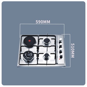 Design moderne Appareils de cuisine 5 brûleurs Allumage électronique Cuisinière à gaz Cuisinière à gaz en acier inoxydable Cuisinière à gaz en verre trempé Cuisinière à gaz - Product Image 5