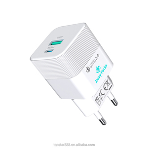 Nhà Máy Giá USB Loại C QC3.0 nhanh tường sạc 2 cổng USB + Loại C PD 25 Wát du lịch di động sạc điện thoại di động Adapter - Product Image 1