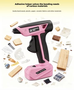 <span class=keywords><strong>Pistola</strong></span> de Pegamento Caliente Eléctrica Inalámbrica de Nuevo Tipo, Color Rojo, Precio de Fábrica, Más Vendida, Puerto Tipo C, Indicador LED, Batería de Litio de 7 mm - Product Image 5