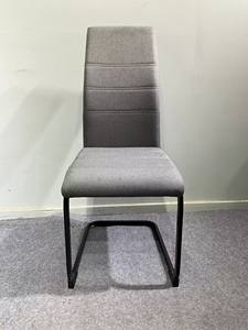 Modern High Back Fabric Home Furniture Dining <b>Chair</b> With Metal Legs for Restaurant - Product Image 4