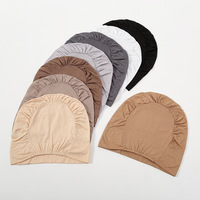 Bonnet de nuit musulman ethnique pour femme, sous-hijab, couvre-chef, turban de sommeil, bonnets hijab