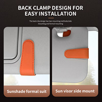 Clip magnétique universel en cuir Micora 2025 pour lunettes de soleil – Accessoires automobiles populaires pour pare-soleil de voiture