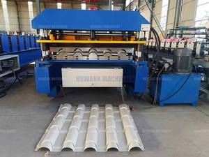 Rouleau de panneau de toit en acier galvanisé de tuiles vernissées automatiques de nouveau style formant la machine - Product Image 3