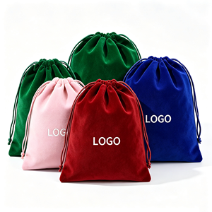 Bolsa de Terciopelo con Cordón Ajustable, Personalizada con Logotipo, para Joyería, Aretes, Collares, Cosméticos y Artículos Pequeños - Product Image 6