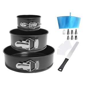 논스틱 스프링폼 팬 세트, 누수 방지 원형 치즈케이크 팬, 고급 스프레이 4-7-9.5 인치 월마트 인기 스타일 - Product Image 6