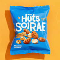 Op Maat Bedrukte Luchtdichte Vochtbestendige Achterkant Verzegelde Zak Met Levendige Bedrukking Voor Gedroogde Noten En Snacks Voor Voedselverpakkingen