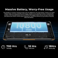Tablette robuste HOTWAV Tab R8 4 Go + 128 Go, 10,1 pouces, 4G, Android 14, version mondiale, 10800 mAh, appareil photo principal 13 MP