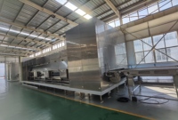 Professionele mesh-belt tunnelvriezer met roestvrijstalen strip blast chiller vriezer voor groenten, fruit en bessen