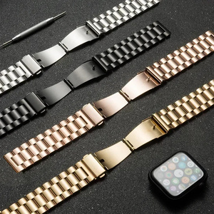Bracelet de luxe en acier inoxydable pour Samsung Galaxy Watch 7 6 Classic 5 <span class=keywords><strong>Pro</strong></span> <span class=keywords><strong>4</strong></span> 20mm 22mm Bracelet en métal pour montre Xiaomi - Product Image 5